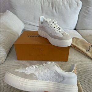Louis Vuitton White and Cream Women's Sneakers